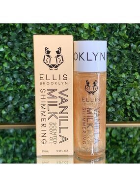 Ellis Brooklyn VANILLA MILK Shimmering Scented Body Oil | NEW | Full Size | BNIB